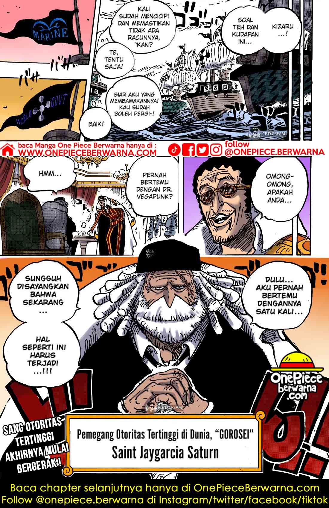 Baca manga komik One Piece Berwarna Bahasa Indonesia HD Chapter 1073